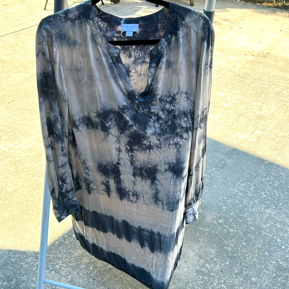 J Jill pure Jill dress in gray tie dye